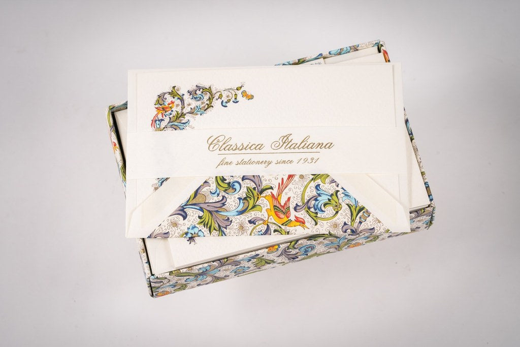 Coffret de correspondance Florence bleu