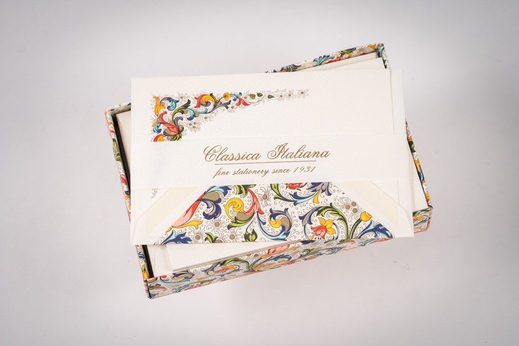 Coffret de correspondance Florence rouge